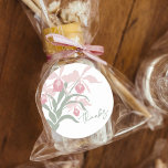 Modern floral Cattleya orchid dusty pink wedding Runder Aufkleber<br><div class="desc">Beautiful Cattleya orchid sticker featuring a simple, elegant floral graphic in soft dusty pink and grey-green tones. This refined botanical design is perfect for adding a romantic touch to letters, invitations, greeting cards, journals, and wedding favors. Ideal as an envelope seal or decorative accent for orchid-themed weddings, tropical celebrations, or...</div>