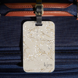 Modern Floral Gepäckanhänger