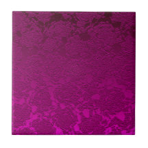 Modern Floral Hot Pink Fuchsia Girl Pattern