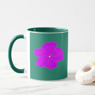 Modern floral Lila Emerald Green Tasse