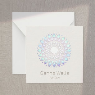 Modern Floral Lotus Mandala Mitteilungskarte