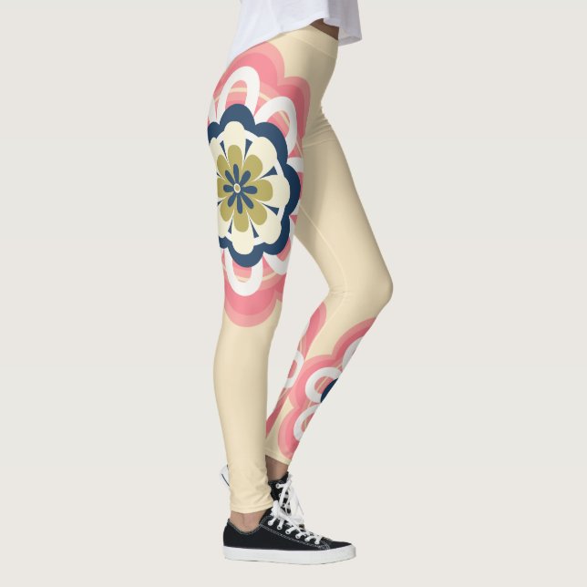 Modern Floral Pastor women Leggings (Rechts)