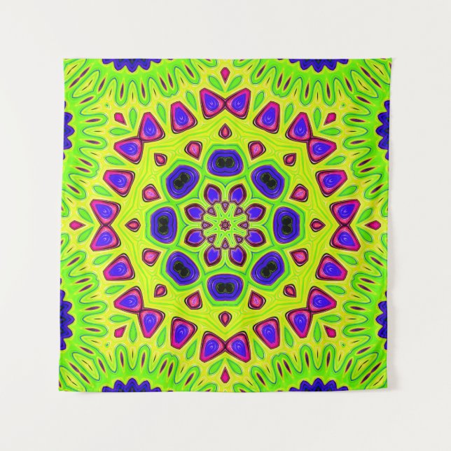 Modern floral pattern. Raster illustration. Persia Wandteppich (Vorderseite)