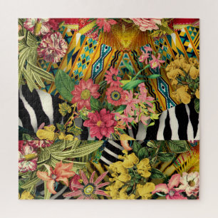 Modern Floral Zebra Puzzle