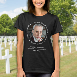 Modern Forever in our hearts personalized foto T-Shirt