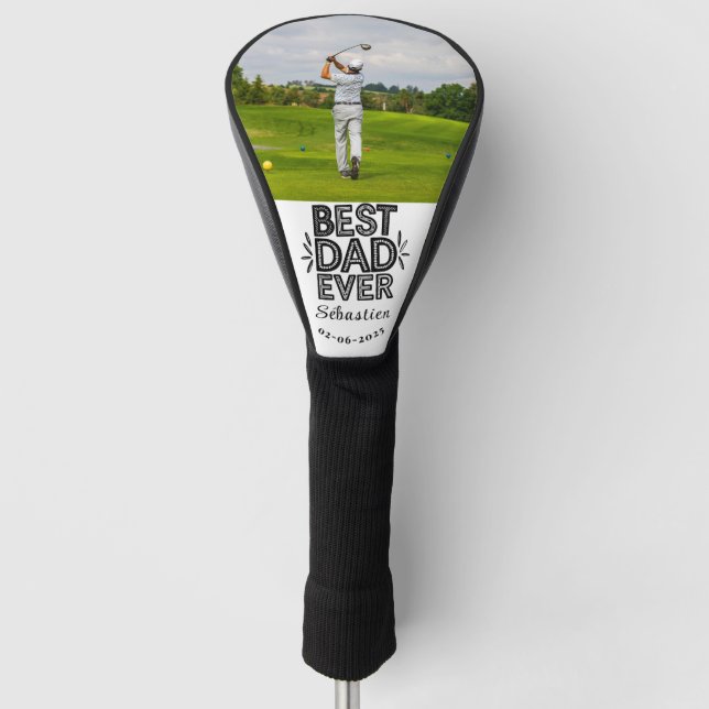 Modern Foto Best dad Golf Head Cover Golf Headcover (Vorderseite)