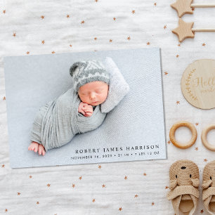 Modern Foto Collage Birth Ankündigung