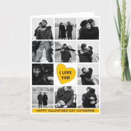 Modern Foto Collage 'I LIEBE YOU' | Valentinstag Feiertagskarte