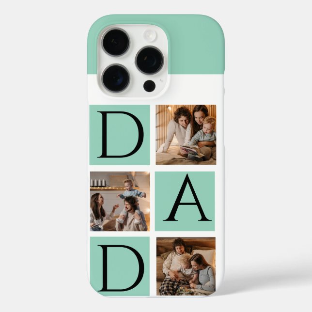 Modern Foto Collage iPhone Case - "Daddy" (Rückseite)