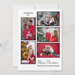 Modern Foto Collage Minimal weiße Weihnachten
