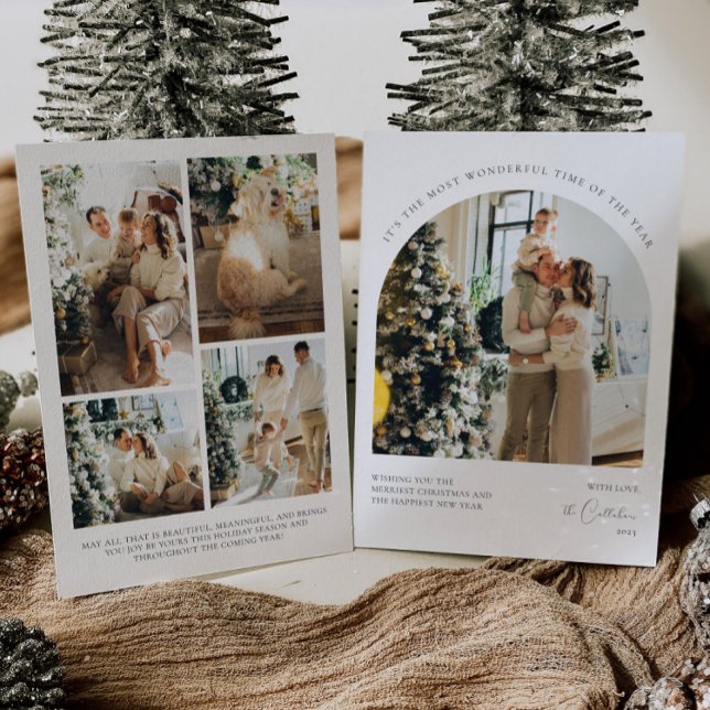 Modern Foto Collage Weihnachtskarte Einladung (Von Creator hochgeladen)