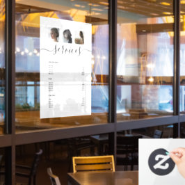 Modern Foto Collage White Wellness-Center Salon Se Fensteraufkleber