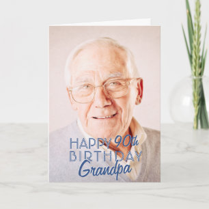 Modern Foto Grandpa Happy Geburtstagsgrüße Karte