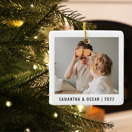 Modern Foto Liebe You Oma Best Christmas Geschenk Keramikornament
