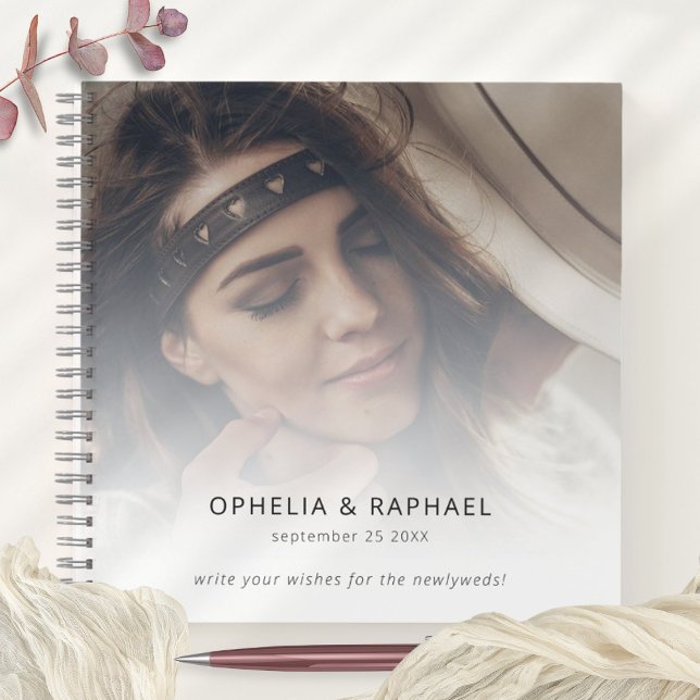 Modern Foto Overlay wünscht sich neues Mrs. Guest  Notizbuch (Von Creator hochgeladen)