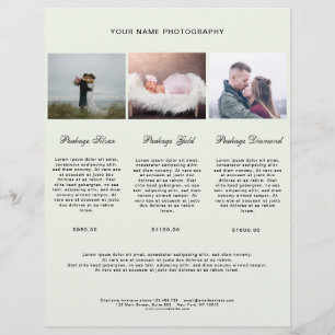 Modern Foto Preisliste