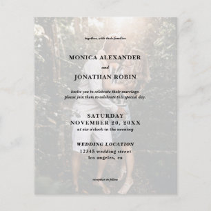 Modern Foto von Wedding Flyer