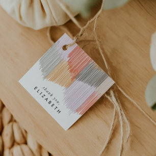 Modern Fringe Geschenkanhänger