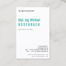 Modern, frisch, mit Monogramm für Angeber