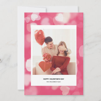 Modern Frohe Valentinstag rote Herz Liebe Feiertagskarte