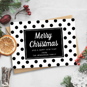 Modern Frohe Weihnachten Schwarz Weiß