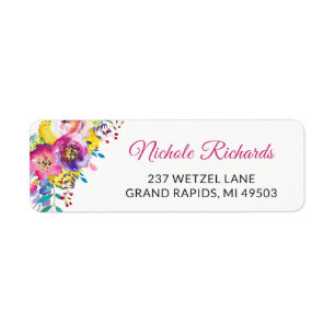 Modern Fuchsia Gold Aquarium
