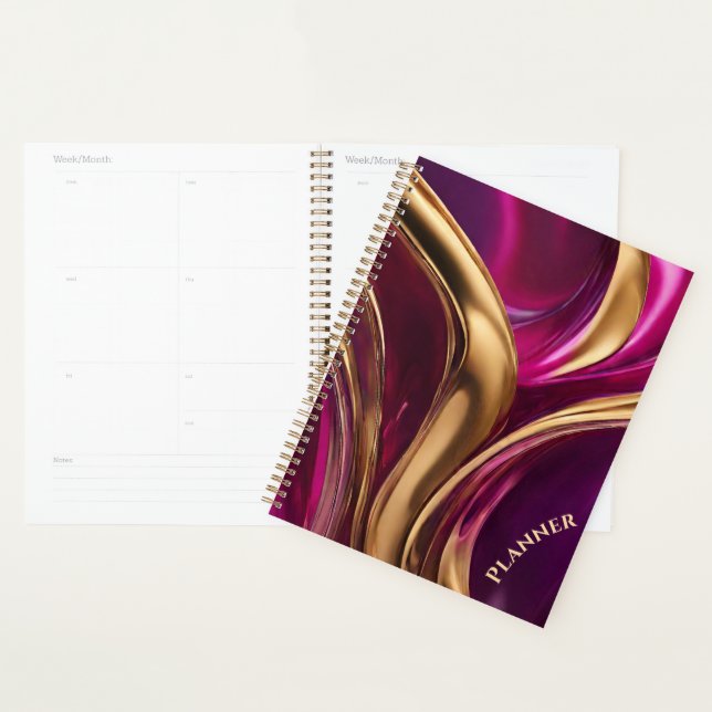 Modern- Fuchsia Lila und Gold- Planer (Anzeige)