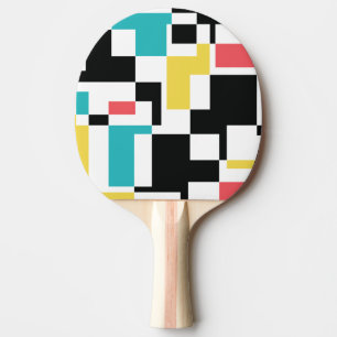 Modern, fun, colorful geometric graphic design tischtennis schläger