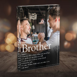 Modern Fun Cool Best Brother Ever Definition Fotoblock