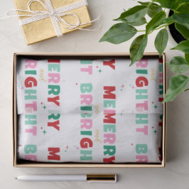 Modern Fun farbenfroh froh & hell Weihnachten Seidenpapier