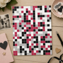 Modern Fun Magenta Geometric Scrapbook Paper