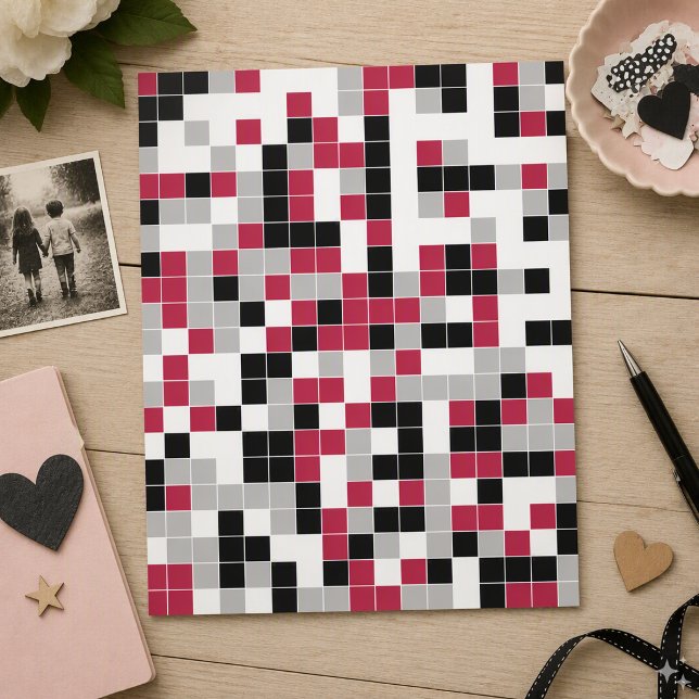 Modern Fun Magenta Geometric Scrapbook Paper (Von Creator hochgeladen)