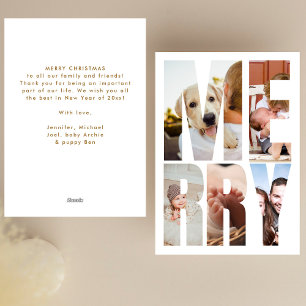 Modern Fun Merry Foto Letter Frames Weihnachten