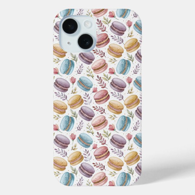 Modern Fun Sweet Macaroons Case-Mate iPhone Hülle (Rückseite)