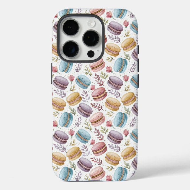 Modern Fun Sweet Macaroons Case-Mate iPhone Hülle (Rückseite)
