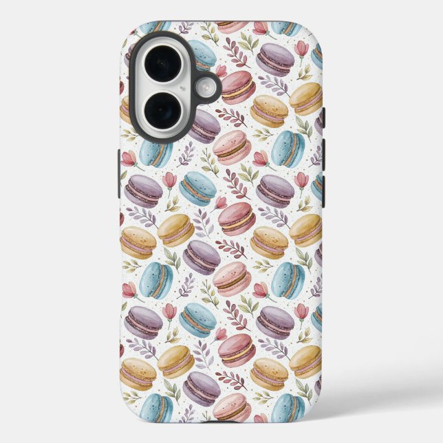 Modern Fun Sweet Macaroons Case-Mate iPhone Hülle (Rückseite)