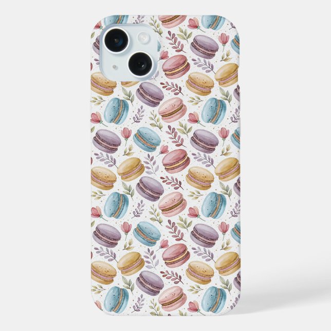 Modern Fun Sweet Macaroons iPhone Hülle (Rückseite)
