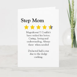 Modern, Funny, 4.5 Star Step Mom Review, Karte