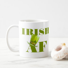 Modern Funny IRISH AF  Kaffeetasse