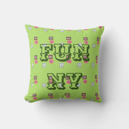 MODERN FUNNY KID'S -LIGHT GRÜNE DURCHSCHNITTPILLOW KISSEN