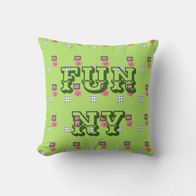 MODERN FUNNY KID'S -LIGHT GRÜNE DURCHSCHNITTPILLOW KISSEN (Vorderseite)