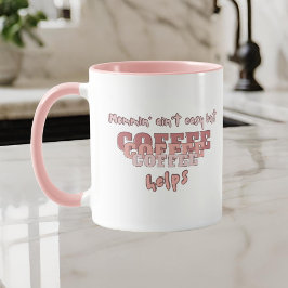 Modern Funny Mama Zitat Pink Tasse