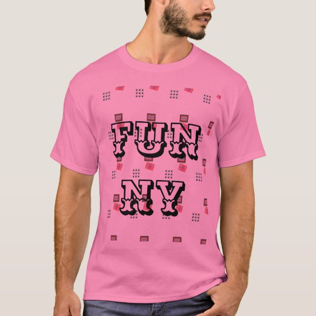 MODERN FUNNY MAN'S BLACK T - Shirt (Vorderseite)