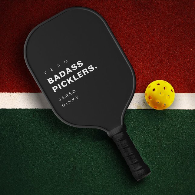 Modern Funny Pickleball Player Team Badass Pickleball Schläger (Modern Funny Pickleball Player Team Badass Pickleball Paddle
)