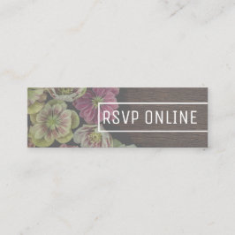 MODERN Garden Hellebore Mini Web RSVP Karte