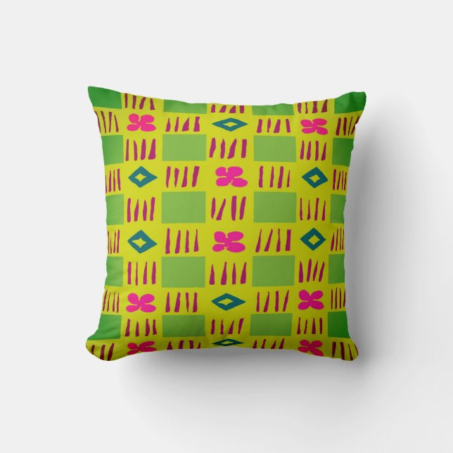 Modern Garden Throw Kissen (Vorderseite)