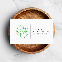 Modern Gardener Landscaping Shrub Logo auf Weiß