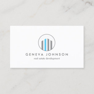 Modern Gebäude Logo für Real Anwesen, Realtors Visitenkarte