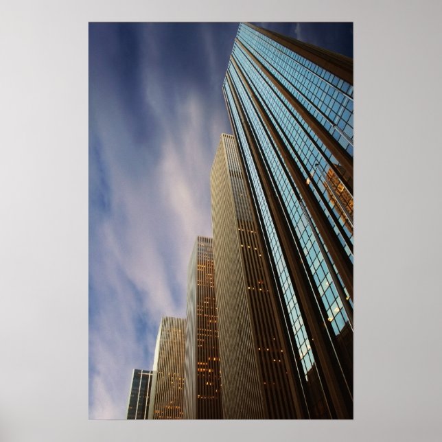 Modern Gebäude Poster, New York Poster (Vorne)