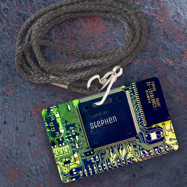 Modern gedruckte Leiterplatten - Design Name Geeky Ausweis (Von Creator hochgeladen)